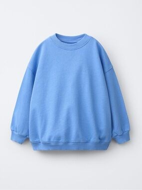 ZARA PLAIN OVERLOCK SWEATSHIRT